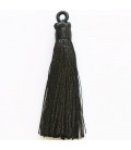 Pompom 65 mm with ring covered with wire