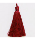 Pompom 65 mm with ring covered with wire