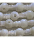 Mother-of-pearl 10 mm round 3 holes + tip - BeauMonde Bijoux