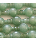 BeauMonde Bijoux - Aventurine 10 mm ronde 3 trous + embout