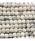 BeauMonde Bijoux - Howlite blanche 4X4X4 mm carré facetté A Canada