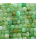 Chrysoprase 4X4X4 mm square faceted Australia - BeauMonde Bijoux