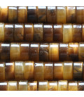 Tiger eye 3X6 mm straight washer heishi Africa