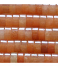 Aventurine orange 3X6 mm straight washer heishi Brazil - BeauMonde Bijoux