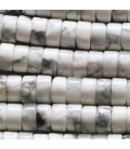 BeauMonde Bijoux - Howlite blanche 3X6 mm rondelle heishi A Canada