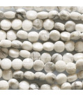 BeauMonde Bijoux - Howlite blanche 4 mm médaillon facetté A Canada