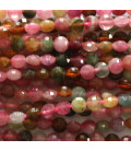 BeauMonde Bijoux - Tourmaline mixte 4 mm médaillon facetté A Inde