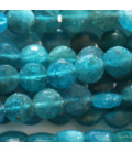 Apatite 6 mm faceted medallion