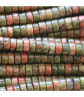Unakite 2x4 mm heishi washer China