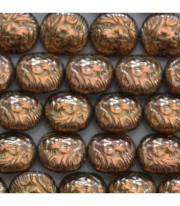 Hematite 10 mm lion's head - BeauMonde Bijoux