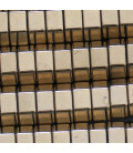 Hematite 8x4 mm hexagonal washer