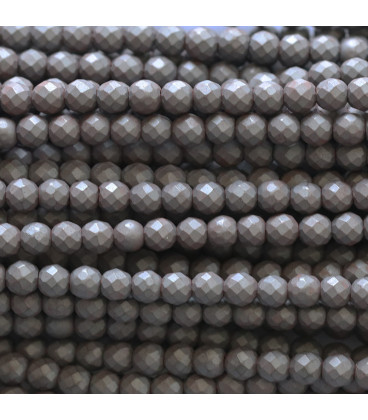 BeauMonde Bijoux - Hématite 2/2.2 mm environ perle ronde facettée mat