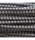 Hematite 2 mm matte faceted round bead