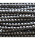 Hematite 4 mm matt faceted round bead - BeauMonde Bijoux