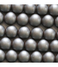 Hematite 8 mm matt round bead hole about 3 mm