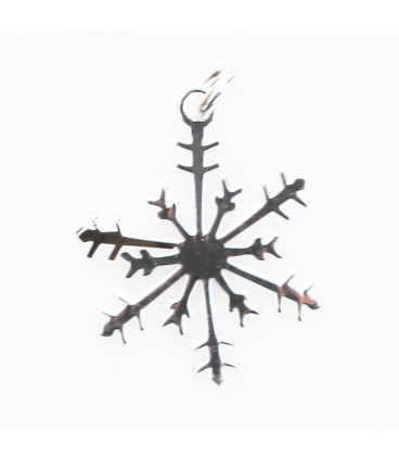BeauMonde Bijoux - Pendentif 13 mm flocon de neige
