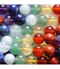Multi stones 8 mm round bead 7 chakras natural stones