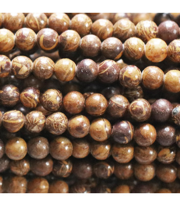 Jasper 4 mm round bead elephant Mexico - BeauMonde Bijoux