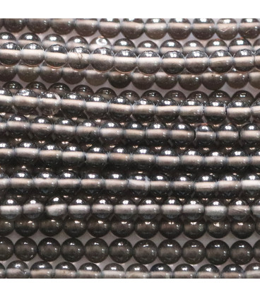 BeauMonde Bijoux - Quartz fumé 3 mm perle ronde A Brésil