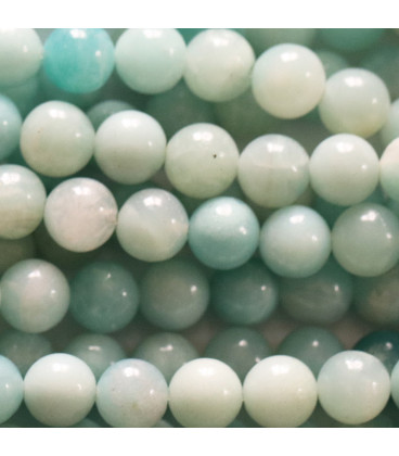 Amazonite 8 mm mixed round bead - BeauMonde Bijoux