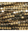 Hématite dorée 2.8/3X2.8/3 mm carré arrondi