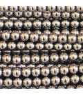 Silver hematite 4 / 4.4 mm round bead, hole of about 1.5 mm