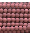 Rhodonite 10 mm perle ronde couleur unie - BeauMonde Bijoux