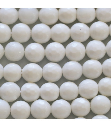 BeauMonde Bijoux - Coquillage 8 mm perle ronde petites facettes Indonésie