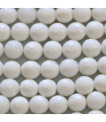 Coquillage 8 mm perle ronde petites facettes Indonésie