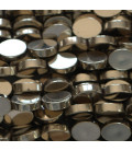 Hematite golden flat oval 6x8 mm