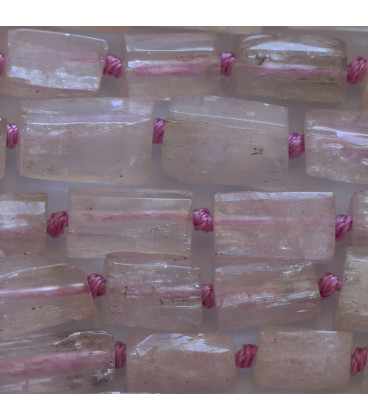 Kunzite about 8x11 mm irregular rectangle - BeauMonde Bijoux