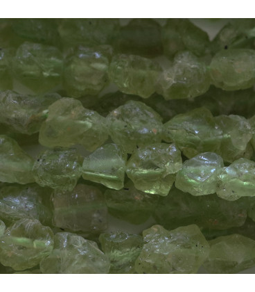 Peridot about 8x10 mm rough irregular nugget - BeauMonde Bijoux