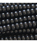 Agate black 6x4 mm rounded washer