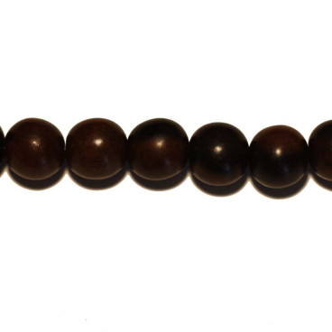BeauMonde Bijoux - Perle ronde ébène tigre 12 mm Indonésie