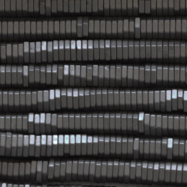 BeauMonde Bijoux - Hématite mat 1x4 mm environ rondelle hexagonal
