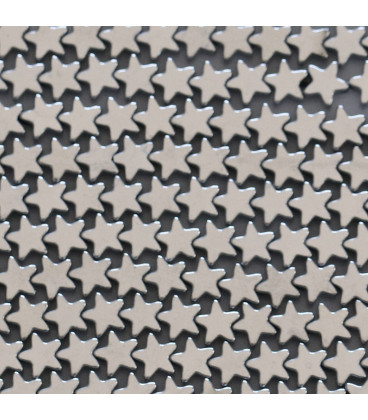 BeauMonde Bijoux - Hématite argentée 4 mm environ étoile