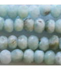 Larimar 2x3 mm faceted washer - BeauMonde Bijoux