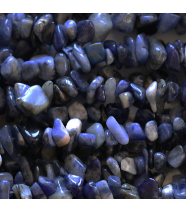 BeauMonde Bijoux - Sodalite pierre chips 5/8 mm +/- environ Afrique
