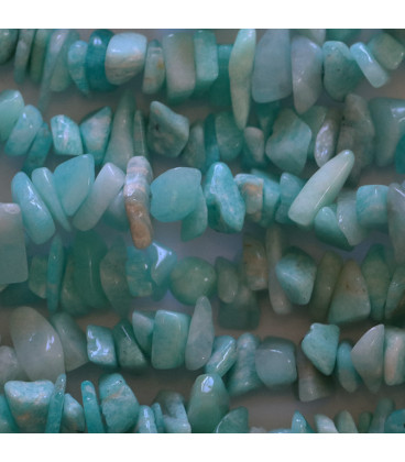 BeauMonde Bijoux - Amazonite pierre chips 5/8 mm +/- environ Afrique