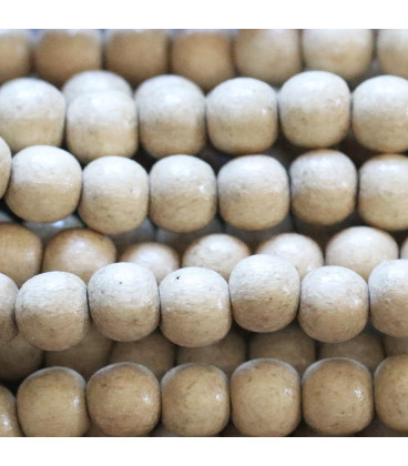 BeauMonde Bijoux - Perle ronde 8 mm coco ton naturel Indonésie