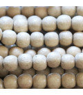 Perle ronde 8 mm coco ton naturel Indonésie