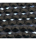 Hematite 10x8 mm oval faceted