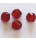 Siam bohemian faceted 10 mm round bead (in packet) - BeauMonde Bijoux