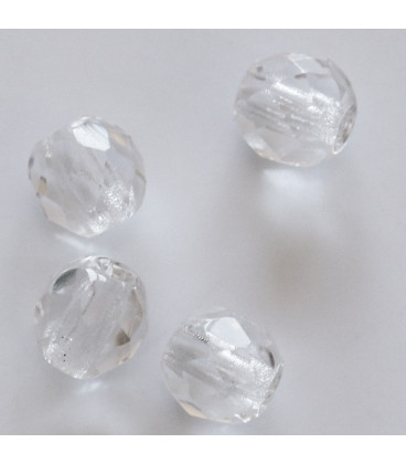 Round faceted bohemian crystal bead 8 mm (in packet) - BeauMonde Bijoux