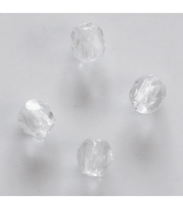 Bohemian bead 6 mm round faceted crystal (in packet) - BeauMonde Bijoux