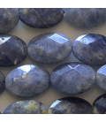 Sodalite 15x20 mm ovale facetté qualité AB+ Afrique du Sud