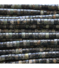 Kambala jasper 2x4 mm straight heishi washer - BeauMonde Bijoux