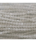 Moonstone white 2 mm faceted