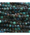 Chrysocolla 3 mm faceted blue tone