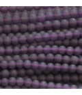 Amethyst 4 mm matt round bead - BeauMonde Bijoux